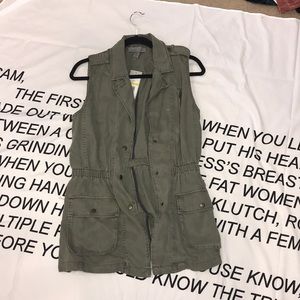 Navy Green Vest